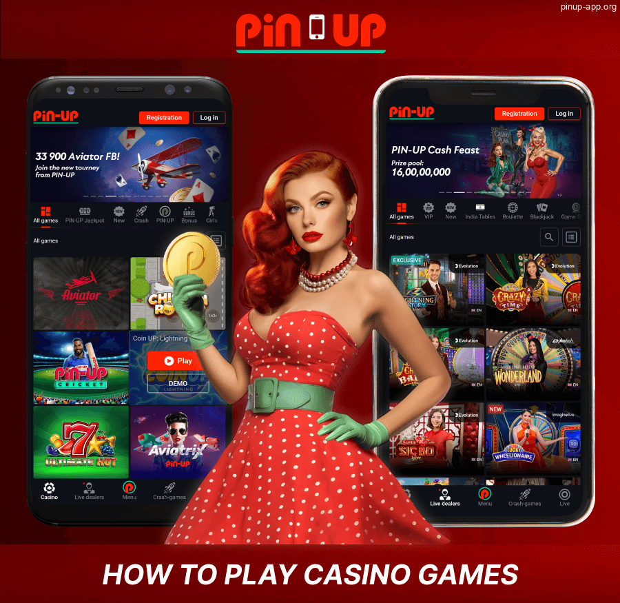 Manual for playing casino in Pin Up App