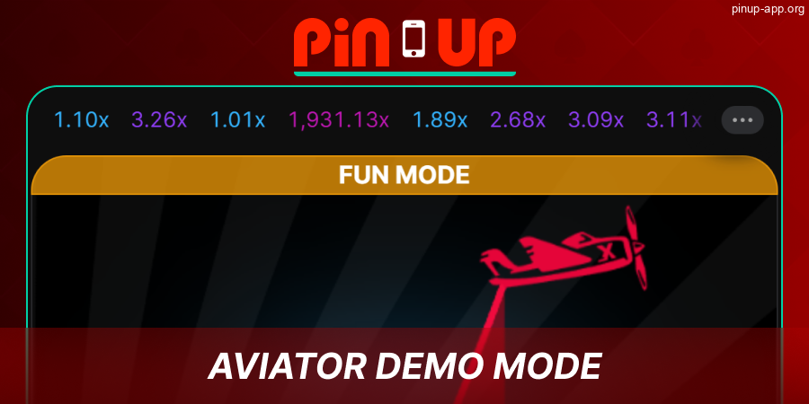 Trial version of the game Aviator Pin Up App