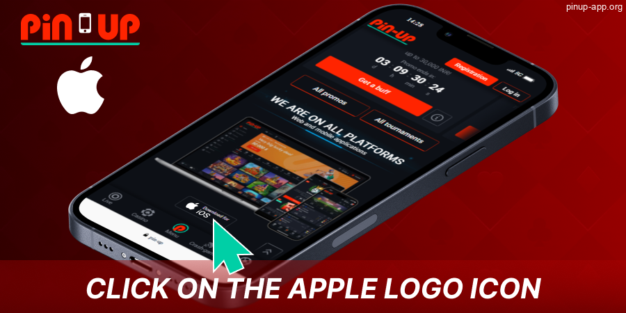 Click the Pin Up App download button