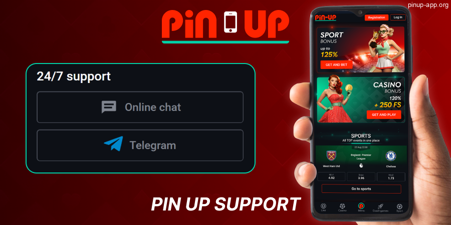 Customer Support in Pin Up App
